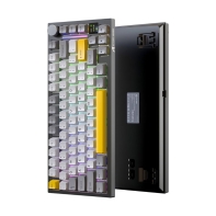 купить KeyBoard USB, AttackShark X820 Ultra, Custom Linear switch, 80 keys+1knob+LCD0.85", 2,4/BT/cable,blc в Алматы фото 2