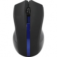 купить Мышь Oklick 615MW черный/синий оптическая (1000dpi) беспроводная USB (2but) в Алматы фото 1