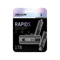 купить SSD USB 1TB HikSemi, HS-USB-S560 1T U3, Type-A/Type-C, grey в Алматы фото 3