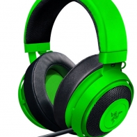 купить Гарнитура, Razer, Kraken Green, RZ04-02830200-R3M1, Микрофон выдвижной гибкий, Динамики 50 мм, 30 мВт, 12 - 28000 Гц, 32 Ом, 109 дБ, 3.5 Mini Jack, Чёрный в Алматы фото 1