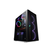Купить Корпус 1Stplayer BLACK.SIR B7, Midi Tower, ATX, Black, 2x3.5*/2x2.5*, 2xUSB2.0, USB3.0, RGB в Алматы