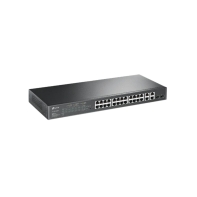 купить Коммутатор PoE+ Smart 28-портовый Tp-Link SL2428P <JetStream™ 24 порта 10/100 PoE+ 802.3at/af (max 30W на порт) + 4 Gigabit RJ45 (2 Combo SFP), бюджет мощности PoE 250W> в Алматы фото 2