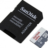 купить SANDISK 32GB Ultra microSDHC+SD Adapter в Алматы фото 1