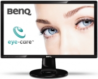 купить Монитор с тонкой рамкой и встроенными колонками и 2мс 24* BenQ GL2460HM TN 250кд/м2 2мс GTG 1000:1 12М:1 16:9 1920x1080 D-Sub+ DVI+ HDMI+ Выход на наушники+ Линейный вход, Угол обзора 170/160,  Колонки 2х1Вт BLACK                                      в Алматы фото 1