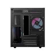 купить Корпус Wintek Aquarium H101-B TG, mATX, USB 1*3.0/1*2.0, 5*12cm ARGB PWM (контр.   пульт д/у), чёрный в Алматы фото 3