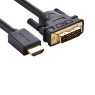 купить Кабель UGREEN HD106 HDMI to DVI Cable 2m (Black), 10135 в Алматы фото 1