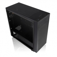 купить Компьютерный корпус, Thermaltake,  Versa J22 TG (CA-1L5-00M1WN-00), ATX/Micro ATX, USB1*3.0, USB2*2.0, HD-Audio, Кулер 12см, Без Б/П, Чёрный в Алматы фото 1