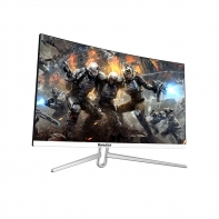купить Монитор ЖК 27* Huntkey X2771C <1920*1080, LED, 144Hz, 8ms, колонки DVI HDMI VGA, изогнутый, WHITE> в Алматы фото 1