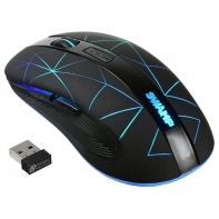 купить Мышь Oklick 975GW SWAMP черный оптическая (2400dpi) беспроводная USB (6but) в Алматы фото 1
