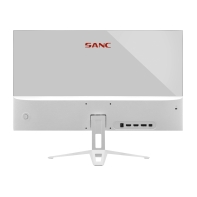купить Монитор  23.8* Sanc M2442PH V3, 1920x1080 IPS (LED) 200Hz, 1ms, 300cd/m2, 1000:1, DP/2xHDMI, White в Алматы фото 3