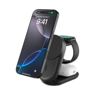 Купить BELKIN 25w Qi2 3-IN-1 Foldable Charger, Black Алматы