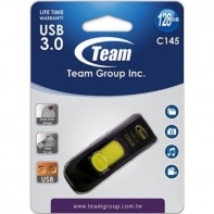 купить Устройство хранения данных USB 3.0 Flash Team Group C145, 128Gb , черный/желтый, TC1453128GY01 в Алматы фото 2