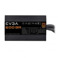 купить Блок питания ATX 600W EVGA 600 BR, Active PFC, вентилятор 12 см, 80+ BRONZE 100-BR-0600-K2 в Алматы фото 3