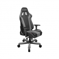 купить Игровое компьютерное кресло, DX Racer,  OH/KS06/NG, ПУ экокожа, Вид наполнителя: губчатая пена высокой плотности (54 кг/м?), Металлическая основа кресла, Механизм качания: топ-ган, Прорезиненные колеса в комплектации, Черный-серый в Алматы фото 2