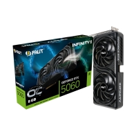 купить PALIT GeForce RTX 5060 Infinity 2 OC GDDR7 128 bit, 1x HDMI 2.1b, 3x DP 2.1b, 2 Fan, 1x 8-pin pwr connector, 550W, 262.1 x 126.3 x 40.1 mm, NE75060V19P1-GB2063L BULK в Алматы фото 3