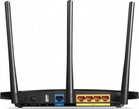 купить Маршрутизатор беспроводной AC1200 GbE Tp-Link Archer C1200 Dual Band Wireless Gigabit Router, 3T3R, 867Mbps 5Ghz   300Mbps 2.4Ghz, 802.11ac/a/b/g/n, 4 GbE LAN, 1 GbE WAN, 1 порта USB 2.0, 3 внешние антенны в Алматы фото 2