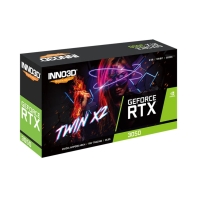 купить Видеокарта Inno3D GeForce RTX3050 TWIN X2 V2, 6G GDDR6 96-bit HDMI DP DVI N30502-06D6-1880VA60 в Алматы фото 2