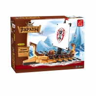 купить Игровой конструктор, Ausini, 27705, Пираты, Драккар викингов, 431 деталь, Цветная коробка в Алматы фото 1