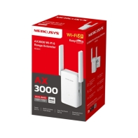 купить Повторитель беспроводной AX3000 Mercusys ME80X<Wi-Fi 6 AX3000 усилитель Wi-Fi сигнала, GbE LAN порт, 574 Mbps 2,4 GHz + 2402 Mbps 5 GHz, 802.11b/g/n/ac/ax, OFDMA, MU-MIMO, Beamforming, 2 внешние антенны> в Алматы фото 3