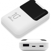 купить Зарядное устройство Power bank Ritmix RPB-10005 белый в Алматы фото 1