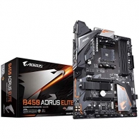купить Материнская плата GIGABYTE B450 AORUS M AM4 <B450> 2xPCI-E DVI+HDMI GbLAN SATA RAID MicroATX 4DDR4 в Алматы фото 1