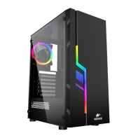 купить Корпус Wintek Light JX188-7-B TG, ATX/Micro ATX, USB 1*3.0/2*2.0, HD-Audio Mic, 0,5 mm, 1*12cm fRGB в Алматы фото 1