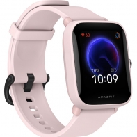 купить Смарт часы, Amazfit, Bip U Pro A2008, Дисплей 1.43* TFT-LCD, Разрешение 320х302, Водонепроницаемые (5 АТМ), GPS+GLONASS, Батарея 230 мАч, Вес 31 гр, Розовый в Алматы фото 1