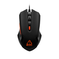 купить CANYON Star Raider GM-1 Optical Gaming Mouse with 6 programmable buttons, Pixart optical sensor, 4 levels of DPI and up to 3200, 3 million times key life, 1.65m PVC USB cable,rubber coating surface and colorful RGB lights, size:125*75*38mm, 115g в Алматы фото 2