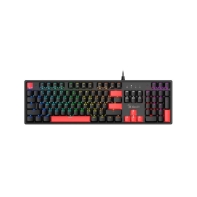 Купить Клавиатура Bloody S510R-Brown Fire Black, Mechanical, RGB, Anti-Ghosting, Multimedia, USB Алматы