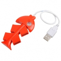 купить USB 4 PORTS HUB V-T HU190 (Рыбка) в Алматы фото 1