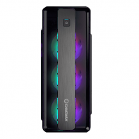 купить Корпус ПК без БП GameMax MoonLight FRGB BK <ATX, 4x120mm,VGA 360mm, CPU 160mm, 0.6mm, 440х470х205mm> в Алматы фото 2