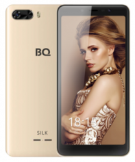 купить Смартфон BQ-5520L Silk Золотой /  в Алматы фото 2