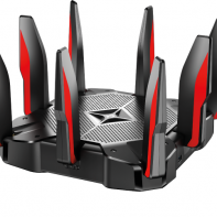 купить Маршрутизатор беспроводной AC5400 GbE Tp-Link Archer C5400X <AC5400 Dual Band Wireless Gigabit Router, Broadcom, 2167Mbps 5Ghz   2167Mbps 5Ghz   1000Mbps 2.4Ghz, 802.11ac/a/b/g/n, 1 GbE WAN   8 GbE LAN, Агрегирование каналов (WAN/LAN), 2 порта USB 3. в Алматы фото 1