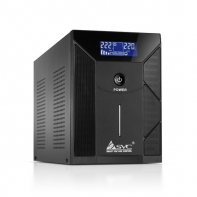 купить UPS, SVC, V-2000-F-LCD, Smart, USB, Мощность 2000ВА/1200Вт, Диапазон работы AVR: 175-275В, Бат.: 12В/9 Ач*2шт., 4 вых.: Shuko CEE7 , Чёрный в Алматы фото 1