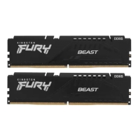 купить Модуль памяти Kingston Fury Beast Black XMP KF552C40BBK2-64 DDR5 DIMM 64Gb Kit(2x32) 5200 MHz CL40 в Алматы фото 1