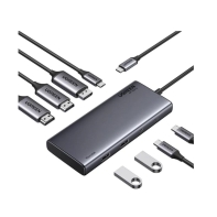 Купить Hub UGREEN CM639 8-in-1 USB-C to 2*HDMI(4K@60Hz)+DP+2C2A+PD(100W 35625 в Алматы