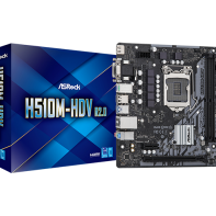 купить Материнская плата ASRock H510M-HDV R2.0 LGA1200 2xDDR4 4xSATA D-Sub HDMI DVI mATX в Алматы фото 1