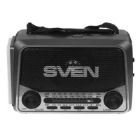 купить SVEN Радиоприемник SRP-525, gray(3W, FM/AM/SW, USB, microSD, flashlight, battery) в Алматы фото 2
