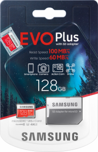 купить Карта памяти 128GB Samsung EVO Plus microSDXC+Adapter, Class 10, MB-MC128HA/RU в Алматы фото 2