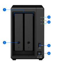 купить Сетевое оборудование Synology DS720+ Сетевой NAS-сервер, 2 отсека для HDD в Алматы фото 2
