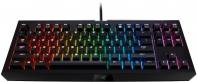 купить Клавиатура, Razer, BlackWidow Tournament Chroma, RZ03-01430200-R3M1, Игровая, Компактная, Механические переключатели Razer Green, Подсветка клавиш 16.8 млн цветов, Программируемые клавиши, USB, Размер: 154*366*30 мм., Анг/Рус, Чехол, Чёрный в Алматы фото 2