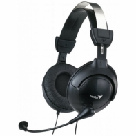 купить Наушники проводные Genius HS-M505X, 20 Гц-20 кГц, 32 Ом, 115 дБ, mini jack 3.5 mm combo, Black в Алматы фото 1