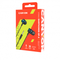 купить CANYON EP-3 Stereo earphones with microphone, Green, cable length 1.2m, 21.5*12mm, 0.011kg в Алматы фото 3