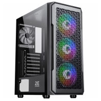 купить  Компьютерный корпус  2E GAMING HEXAGON G338, без БП, 2xUSB 3.0, 1xUSB Type-C, 1x120mm Black fan в Алматы фото 1