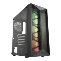 Купить Компьютерный корпус FSP CMT211A, Tempered Glass, Black, ATX Алматы