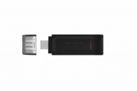 купить USB-С Flash Kingston 32Gb DT70, USB-С 3.2 Gen 1, DT70/32GB, Type С, Black в Алматы фото 1