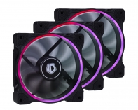 купить Вентилятор для корпуса ID-Cooling ZF-12025-RGB-TRIO <комплект из 3шт, RGBLED, 120mm, 2000RPM> в Алматы фото 2
