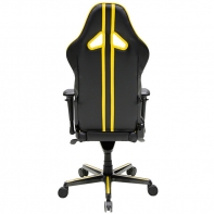 купить Игровое компьютерное кресло, DX Racer,  OH/RV131/NY, ПУ экокожа, Вид наполнителя: губчатая пена высокой плотности (54 кг/м?), Металлическая основа кресла, Механизм качания: топ-ган, Прорезиненные колеса в комплектации, Чёрный/Жёлтый в Алматы фото 3