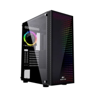 купить Корпус Wintek Cosmos PA03-G TG, ATX/Micro ATX, USB 2*3.0/1*2.0, HD-Audio Mic, 0,5 mm,1*12cm ARGB fan в Алматы фото 1