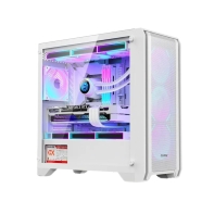 купить Компьютерный корпус Huntkey GX750S Predator, Без БП, 0.6mm, 2xUSB2.0, 1xUSB3.0, mATX, White в Алматы фото 1